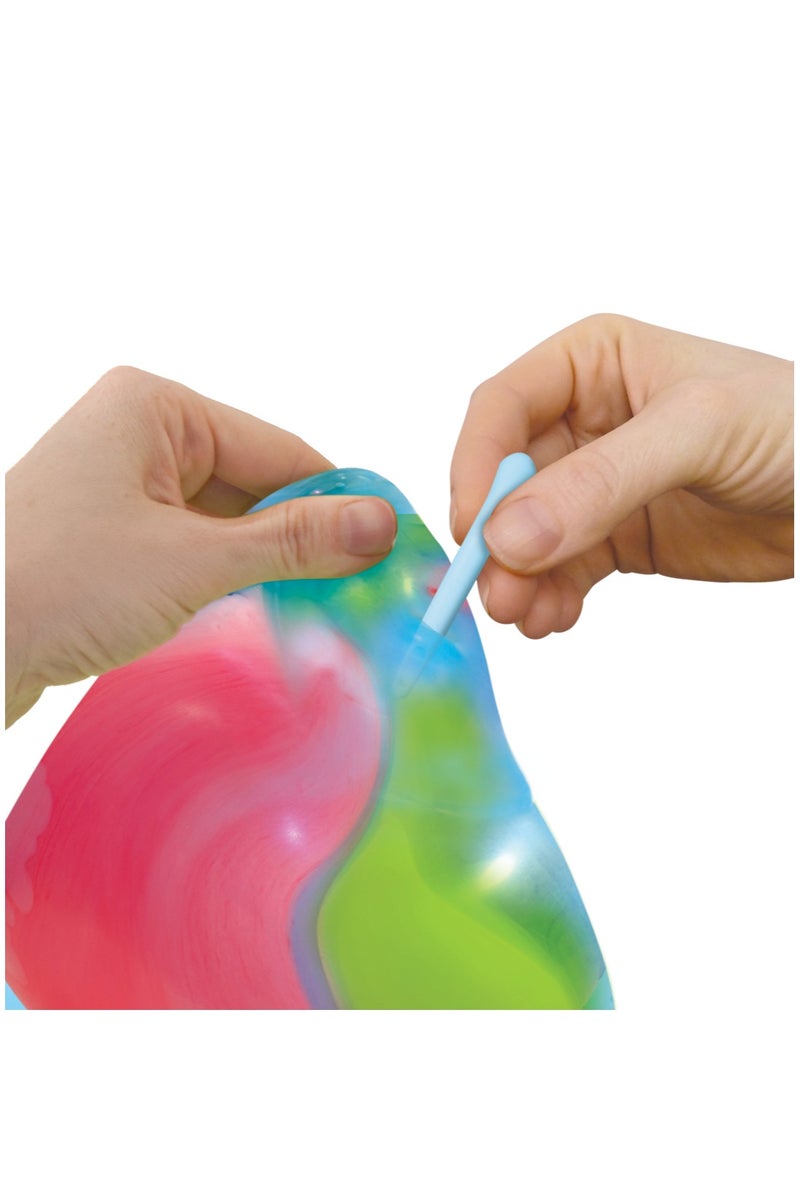 Wubble Bubble Tiny Wubble Bubble Ball Groovy Glow - Tie-Dye| Glow in the Dark | Inflatable Ball No Pump Needed! | Looks Like a Bubble, Plays Like a Ball! | Squishy Ball | Indoor & Outdoor Play for Kids - Image 3