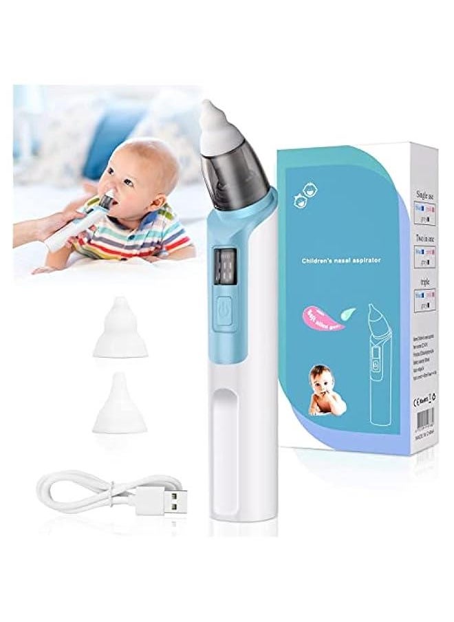 Gonice Baby Nasal Aspirator, Nose Sucker for Baby, Electric Baby Nose Cleaner with 2 Sizes Silicone Tips and 6 Level Adjustment for Newborn Toddlers & Kids,USB Rechargeable  - Image 1