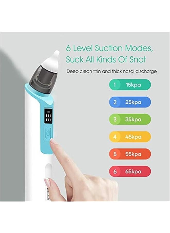 Gonice Baby Nasal Aspirator, Nose Sucker for Baby, Electric Baby Nose Cleaner with 2 Sizes Silicone Tips and 6 Level Adjustment for Newborn Toddlers & Kids,USB Rechargeable  - Image 4