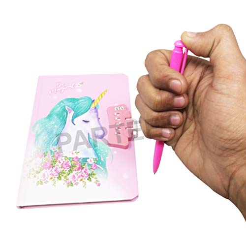 PARTEET Password Protected Cartoon Printed Dairy with Pen(Assorted) - Image 5
