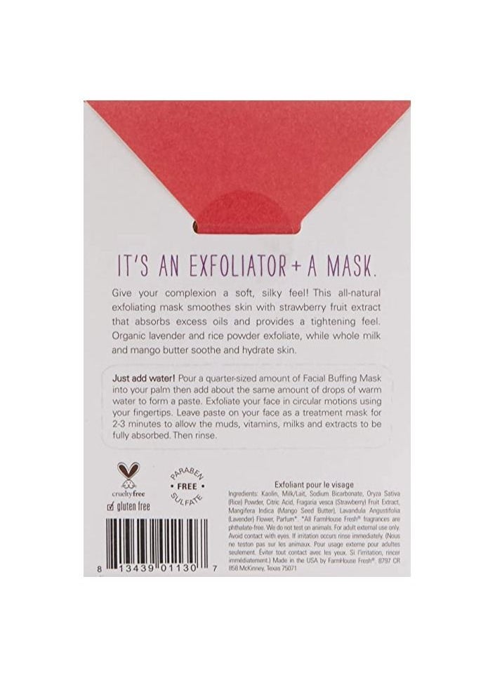 FarmHouse Fresh Strawberry Lavender Facial Buffing Powder Mix  - Image 3