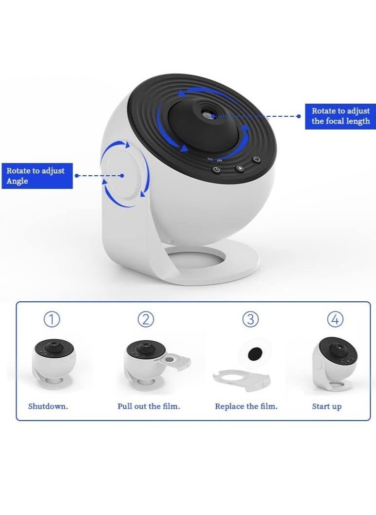 ELTRAZONE 12-in-1 Star Projector Galaxy Light – Rotating Planetarium Night Light with 360° Rotation, Timer, Mute Design for Bedroom, Party & Game Room Atmosphere - Image 4