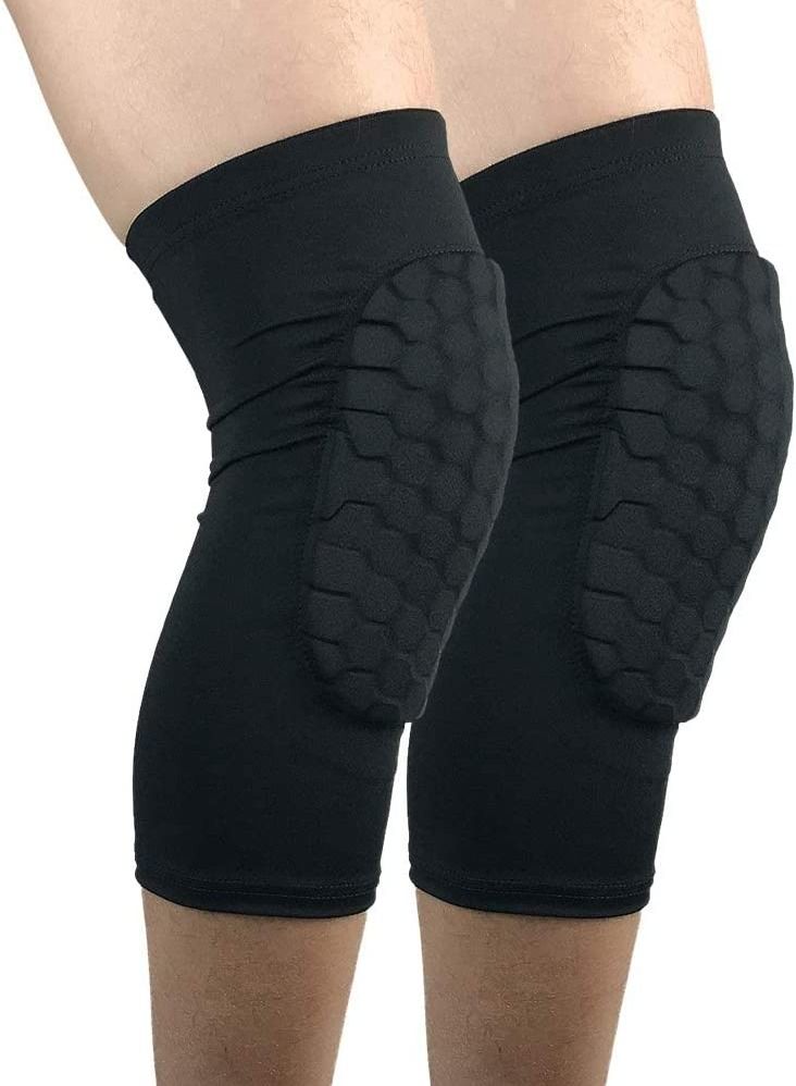 KASTWAVE Basketball Volleyball Soccer Impact Knee Pads for Youth and Adults Black L size 1 pair  - Image 1