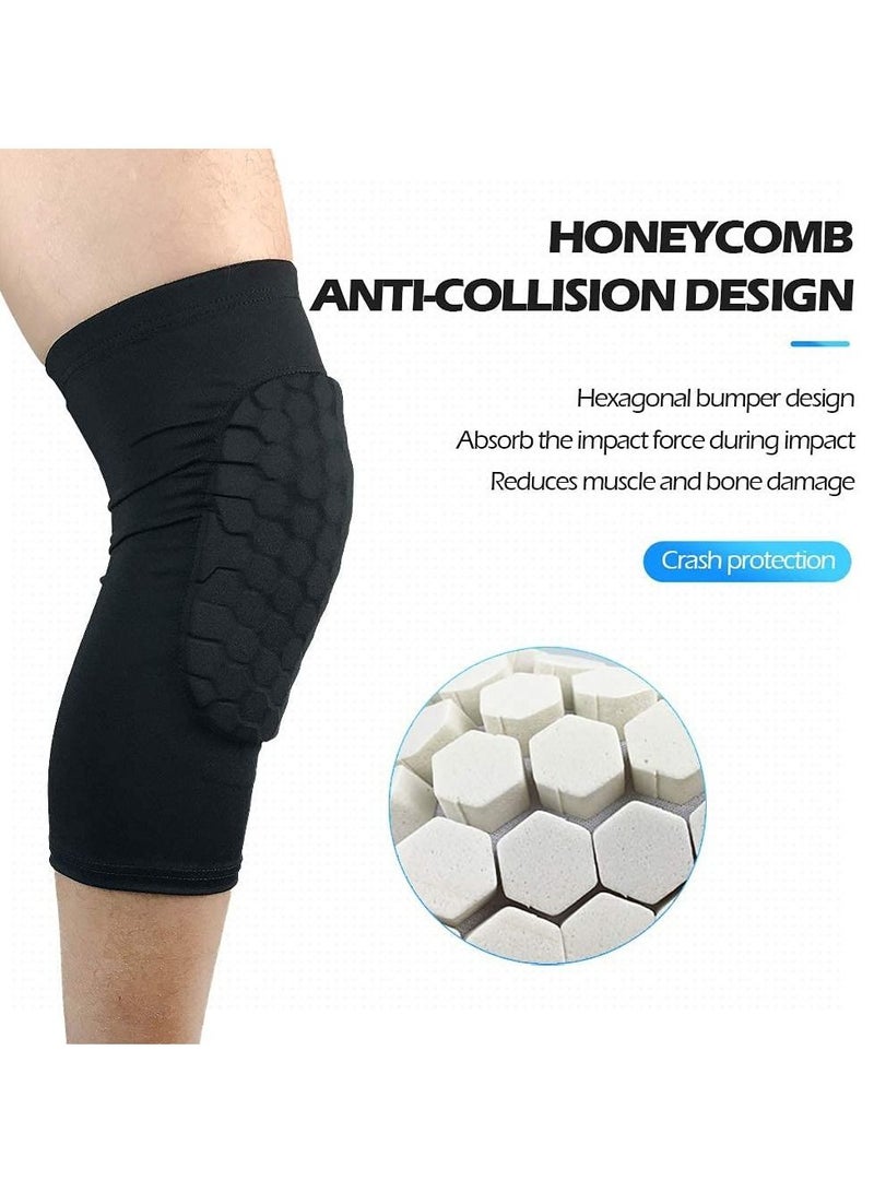 KASTWAVE Basketball Volleyball Soccer Impact Knee Pads for Youth and Adults Black L size 1 pair  - Image 2