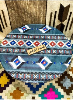 Egypt Antiques Grey tent cloth drum produced by Egypt Antiques, 100% handmade  - Image 1