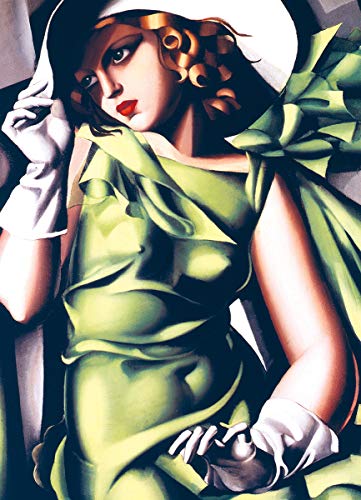 EuroGraphics Young Girl in Green by Tamara de Lempicka 1000 Piece Puzzle (6000-1058) - Image 2