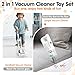 PLAY Kids Vacuum Cleaner Toy Set for Toddlers 2PCS Toy Vacuum Sets for Toddlers 3 Toddler Vacuum Toy That Works with Sound Effects Baby Play Vacuum Pretend Role Play Household Housekeeping White - Image 4