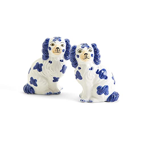 Two's Company Staffordshire Dog Salt and Pepper Shaker Set - Hand-Painted Ceramic - Image 3