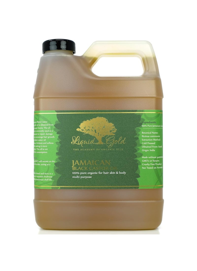Liquid Gold Inc - 32 oz  Premium Jamaican Black Castor Oil  Cold Pressed Pure Natural Organic - Image 1