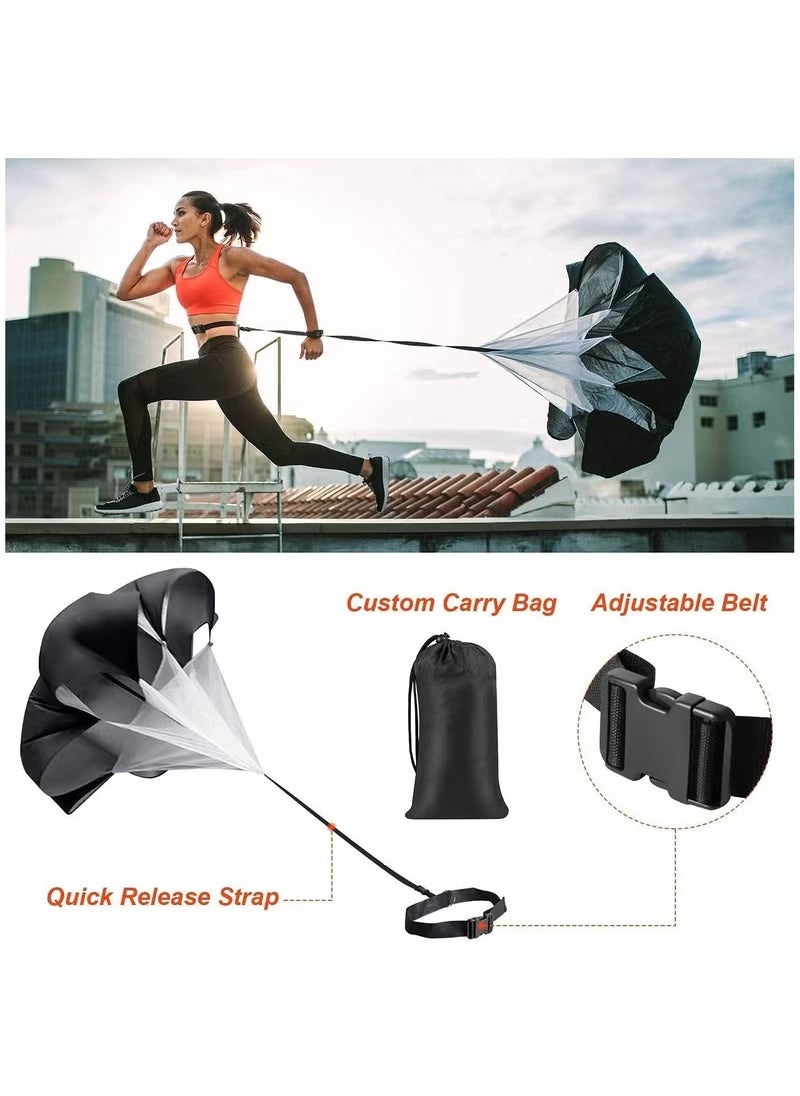 founder - Agility Ladder - Speed and Agility Training Equipment Set, Includes 6M Speed Ladder, Resistance Parachute, 4 Agility Hurdles, 12 Agility Cones for Soccer, Speed, Football, Exercise Training - Image 1