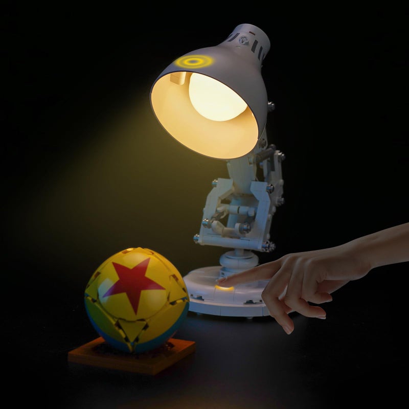 LocoLee Touch Light kit Compatible with Lego 21357 Pixar Luxo Jr - No Model Only Light, LED Lighting Accessories Compatible with Lego Ideas 21357 Pixar Small Table Lamp (Touch Version) - Image 1