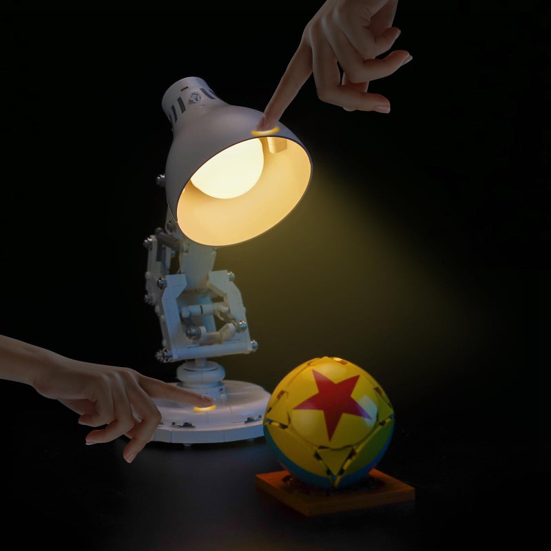 LocoLee Touch Light kit Compatible with Lego 21357 Pixar Luxo Jr - No Model Only Light, LED Lighting Accessories Compatible with Lego Ideas 21357 Pixar Small Table Lamp (Touch Version) - Image 2