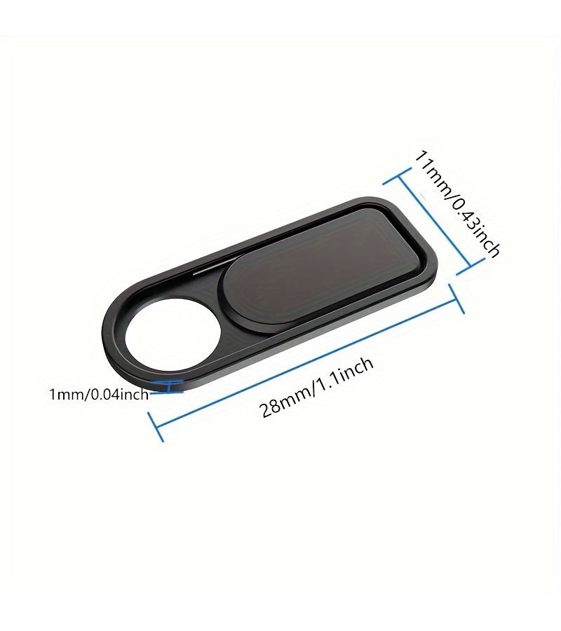 7 Pieces Black Webcam Privacy Cover Magnetic Sticker for Laptops Tablets Phones - Image 2