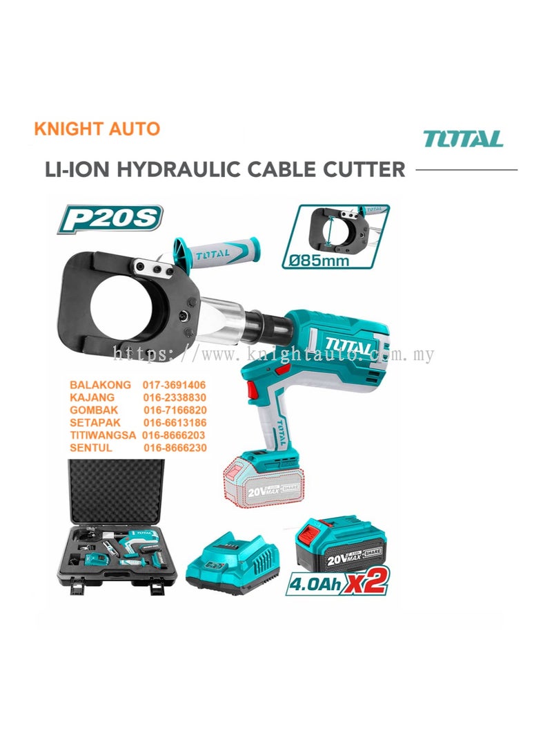 TOTAL 20V Battery Hydraulic Cable Cutter - TRCLI2002 - Total