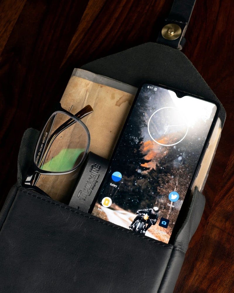 Trip Machine Company Leather Tank Pouch (Tobacco Brown) - Image 3