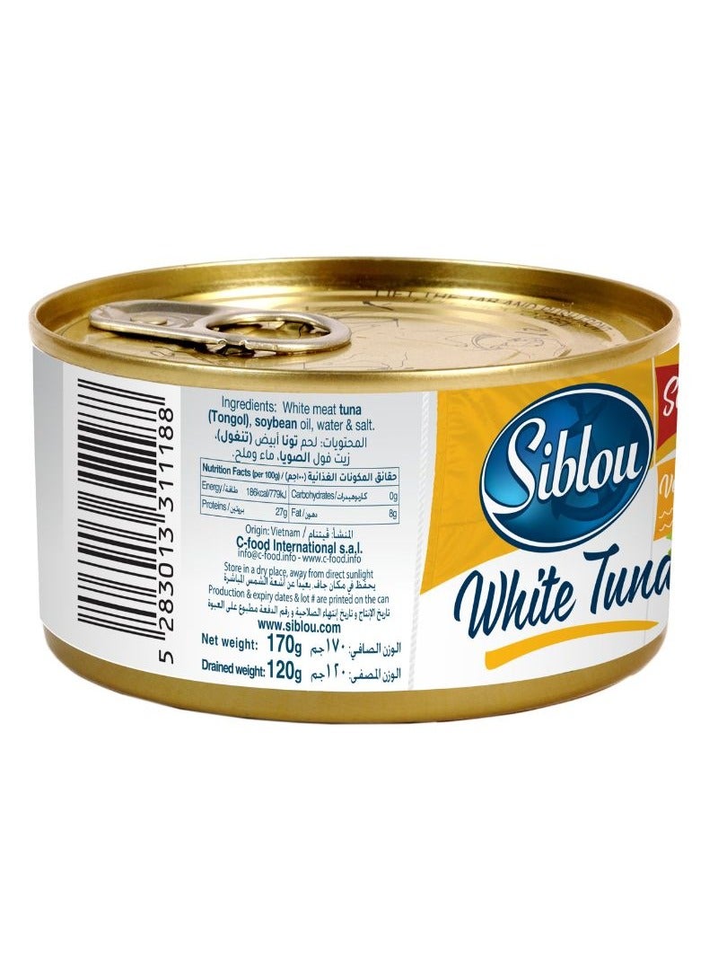 Siblou White Tuna In Vegetable Oil 170g  - Image 2