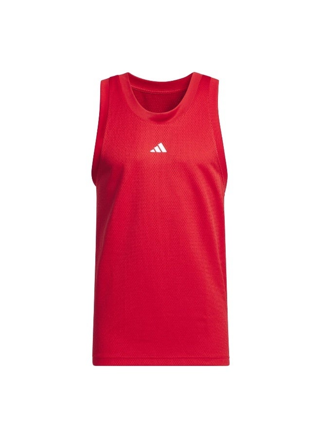Adidas Legends Tank Red Basketball Tops 2Xs - Image 4