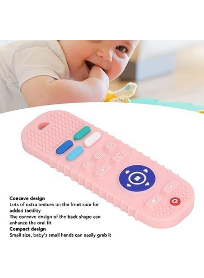 CAZADORA Silicone Baby Teething Toys for Infants 6–12 Months – Remote Control Shape BPA-Free Teether, Early Educational Sensory Chew Toy for Baby Girls, Safe u0026 Non-Toxic Silicone Material, Soft u0026 Flexible Design for Gum Relief, Lightweight u0026 Easy to Hold, Textured Surfaces for Sensory Stimulation, Encourages Fine Motor Skills u0026 Hand Coordination, Dishwasher Safe u0026 Easy to Clean, Compact Size for On-the-Go Comfort, Ideal Baby Shower Gift – Pink Color by - Image 4