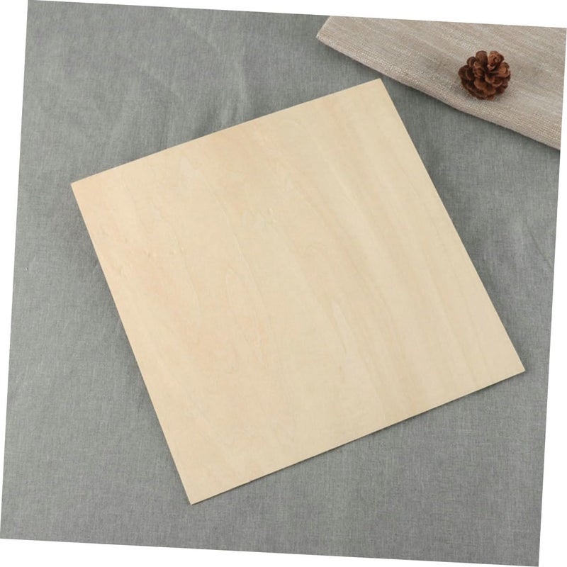 Zerodeko 10pcs Thin Basswood Plywood Boards 200x200x2mm Rectangle Wooden Slices for Crafts Engraving DIY Wood Planks Supplies for Hobbyists and Model Making - Image 5