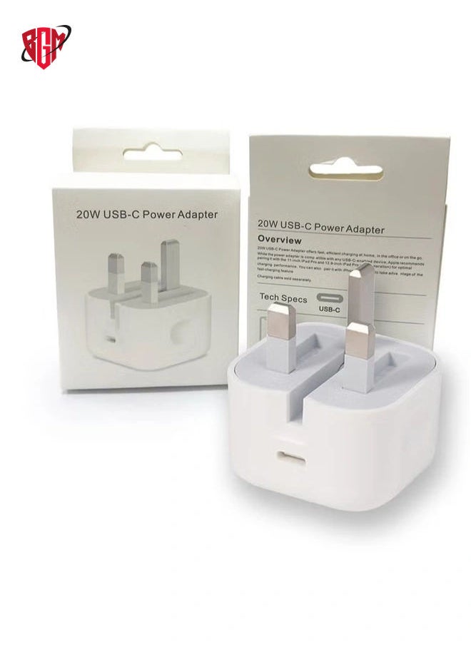 BGM - IPhone Fast Charger [MFi Certified] 20W USB C Power Adapter Fast Charger with 3ft Cable Compatible with IPhone 13/13 Pro/ 12 Pro/12 Mini/ 11/11 Pro/XS/Max/XR/X/8 Plus/SE 2020, IPod, IPad Mini Pro - Image 1