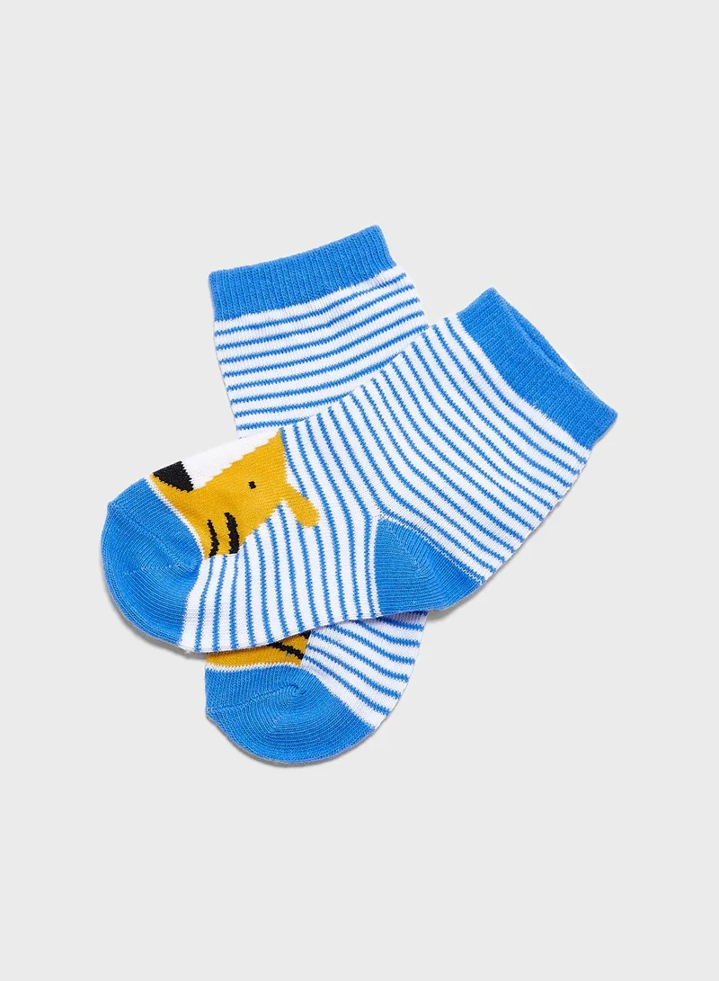 MINOTI Infant 7 Pack Printed Socks