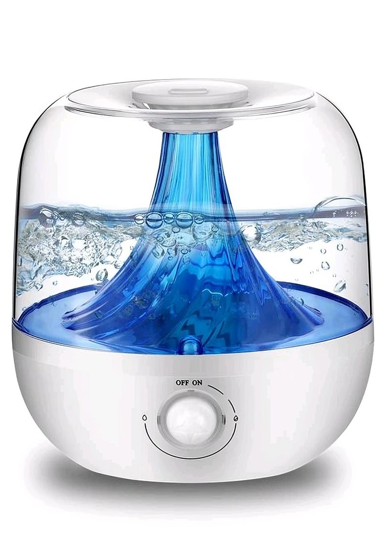 Generic Humidifier, 3L, Ultrasonic Cool Mist, UV Light Bacteria Air Purifier, Top Filled, Suitable for Kids, Adults, Yoga, Sleep, Office, Home  - Image 1