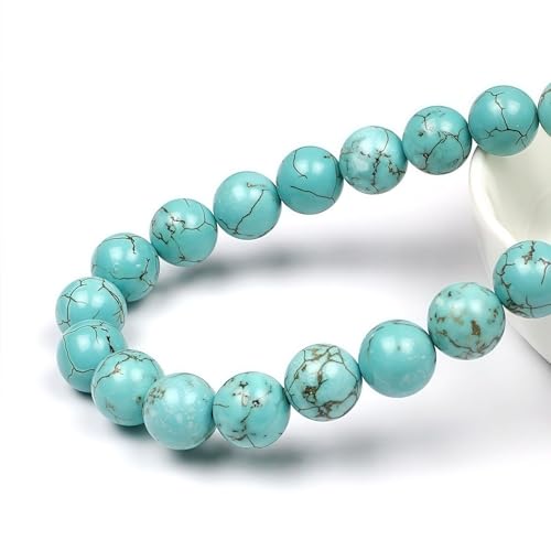 MJDCB Best Sellers Stone Beads Turquoise Round Loose Beads for Jewelry Making DIY Bracelet Necklace (4mm) - Image 2