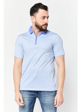 HEAD Men Regular Fit Windowpane Short Sleeves Polo, Multicolor  - Image 1