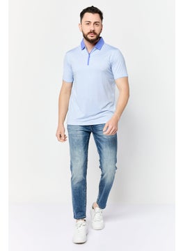 HEAD Men Regular Fit Windowpane Short Sleeves Polo, Multicolor  - Image 2