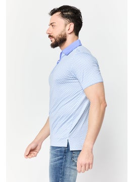 HEAD Men Regular Fit Windowpane Short Sleeves Polo, Multicolor  - Image 3