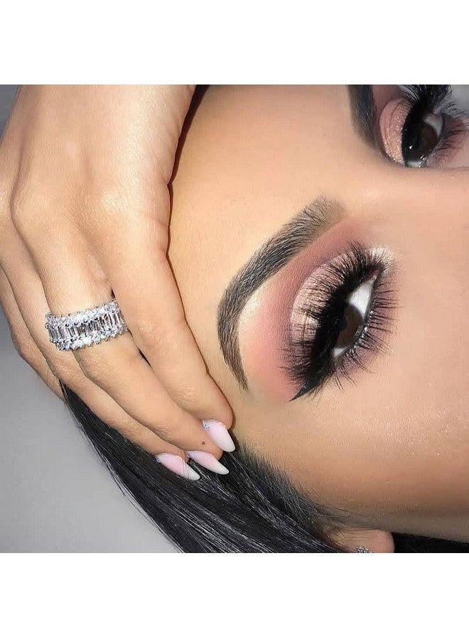 Veleasha False Eyelashes Wispy Faux Mink Lashes Fluffy Handmade Fake Eyelashes Natural Look 7 Pairs Pack Luxury Cat Eye Lashes (801) - Image 2