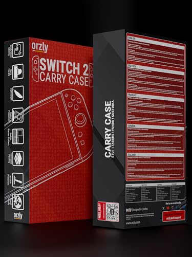 Orzly Case for Nintendo Switch 2 Protective Travel Carry Case with Screen Padding, Game Cards & microSD Slots with Zipped & Open Pockets for Console Accessories - Gift Box Edition - Image 3