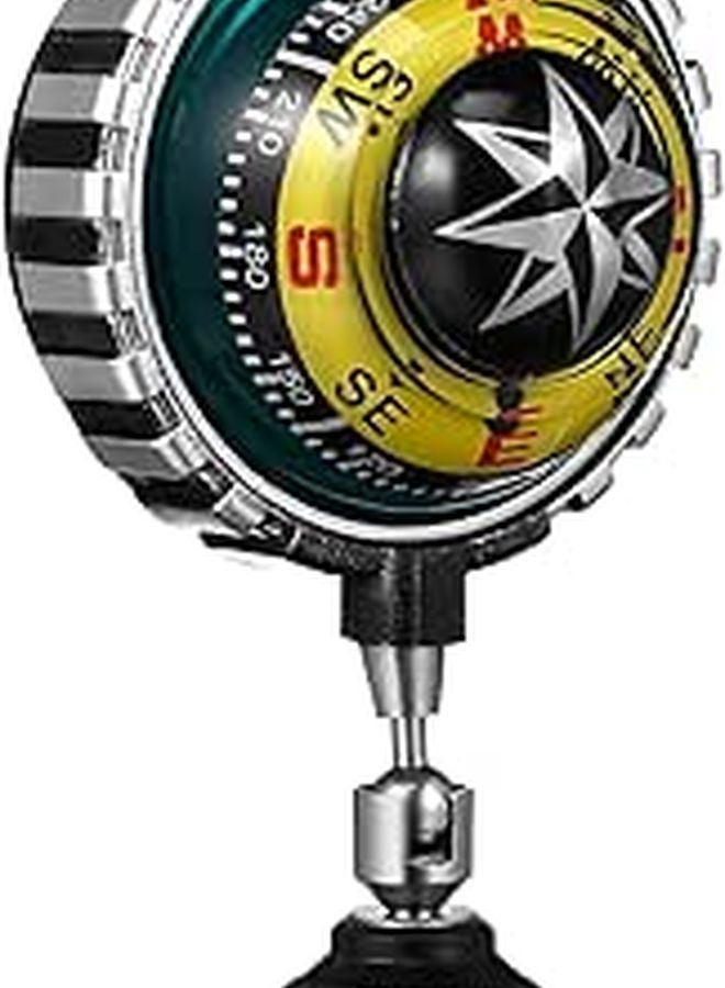 Large Suction Cup Car Dashboard Compass Ball for Auto Marine Motorcycle Outdoor Navigation - Image 1