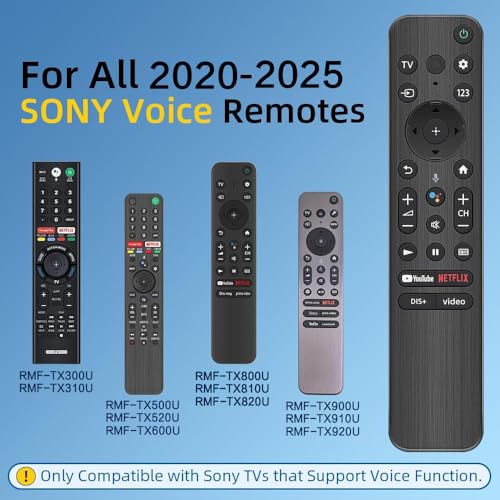 Nettech Replacement for Sony Remote Control for Bravia Smart TV with Voice Search. for All 2020-2025 Sony TV Remote Replacement. 1-Year Full Warranty. - Image 2