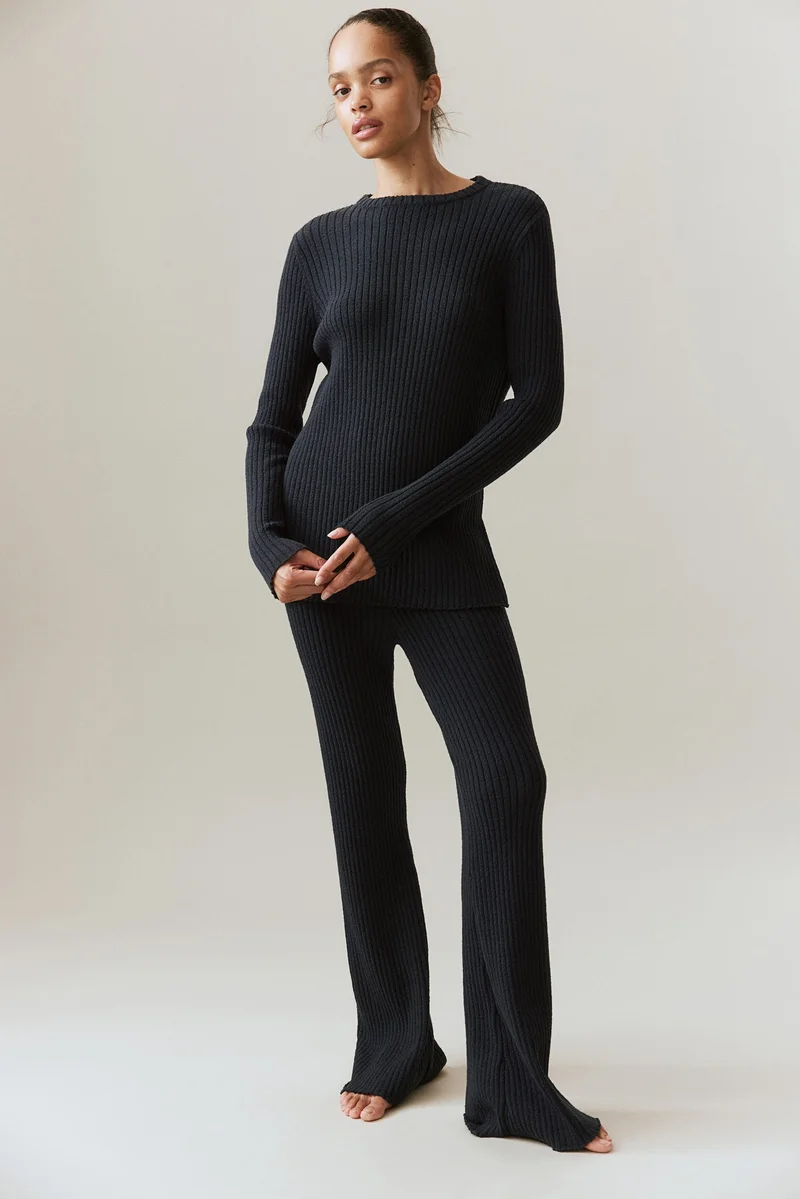اتش اند ام Rib-knit top