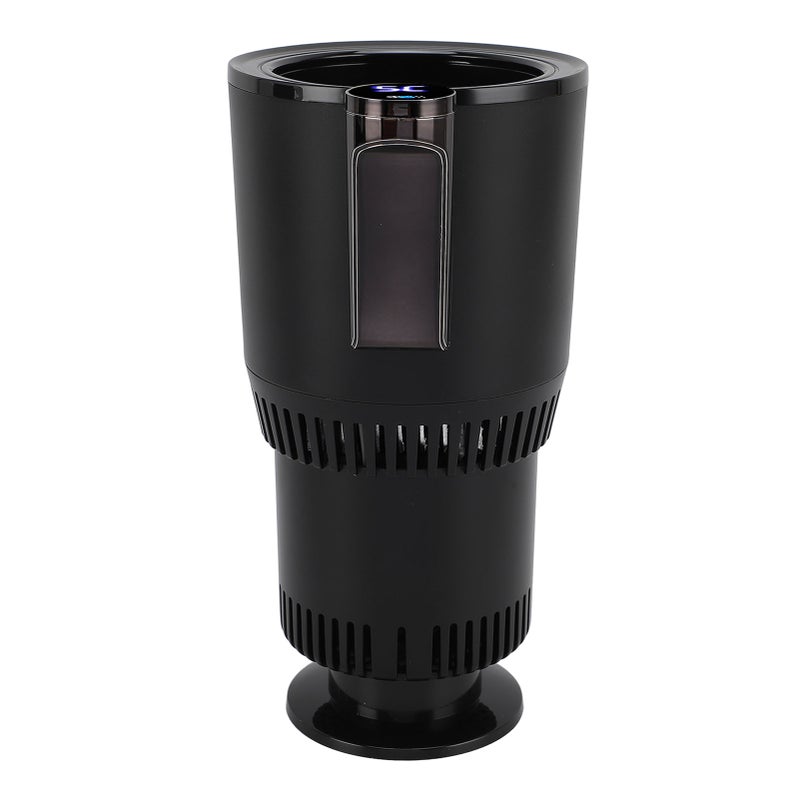 Car Cup Warmer Cooler: 2-In-1 Black L Size - Rapid Cooling Heating With LCD Temp Display Safe Easy To Use for Car Commuting Picnics Coffee Lovers - Image 5