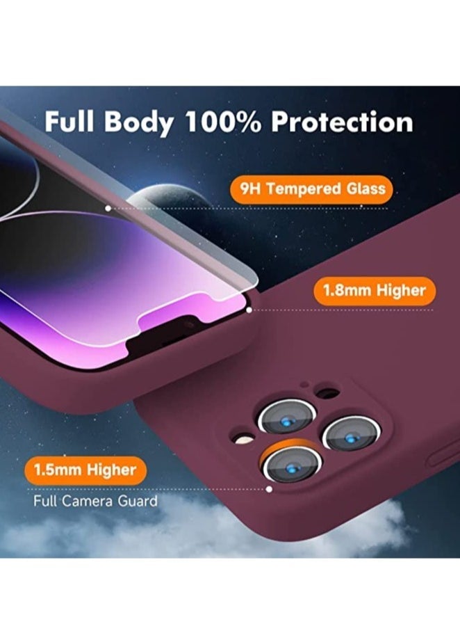 ELTRAZONE iPhone 14 Pro + 2 Pack Tempered Glass Screen Protector Magsafe Case Silicone Phone Case with Microfiber Lining for iPhone 14 Pro 6.1 inch 2022 - Image 5