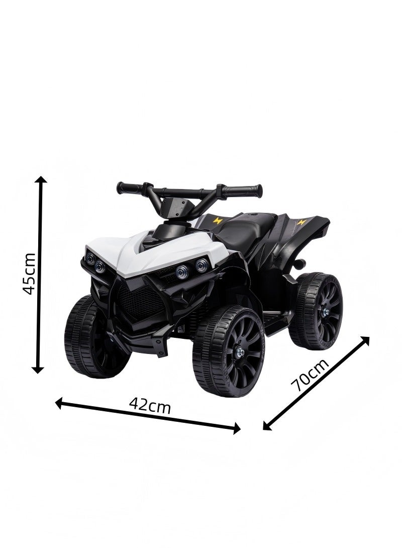 Amoyls Electric Ride-On Car with Power Switch, Forward/Reverse Gear, Music & Front LED Lights – Battery-Powered 4-Wheeler Toy Vehicle for Outdoor Fun, Safe Slow Start for Toddlers - Image 2
