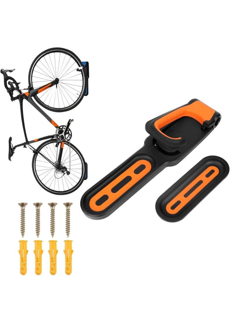 Soofam Bike Wall Mount, Heavy Duty Bicycle Hanger with Anti-Slip Padding, Vertical Bike Rack for Indoor Storage, Space Saving Garage Wall Hook for Mountain and Road Bikes - Image 1