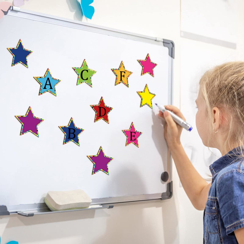 Tudomro 32 Pcs Stars Magnetic Accents Number Stars Whiteboard Magnets Colorful Fridge Magnets for School Teacher Office Classroom Bulletin Home Refrigerator Decoration Supplies - Image 5