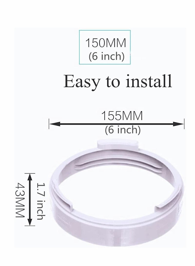 Y&D Portable Air Conditioner Exhaust Hose Coupler Window Adapter A/C Unit Tube Connector Mobile air Conditioning Accessories (5.9 Inch)  - Image 5