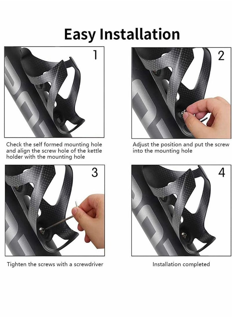 Y&D Carbon Fiber Bottle Cage, Adjustable Ultra Light Bike Cup Holder, Full Drink Holder for Road MTB Rack Accessories  - Image 4