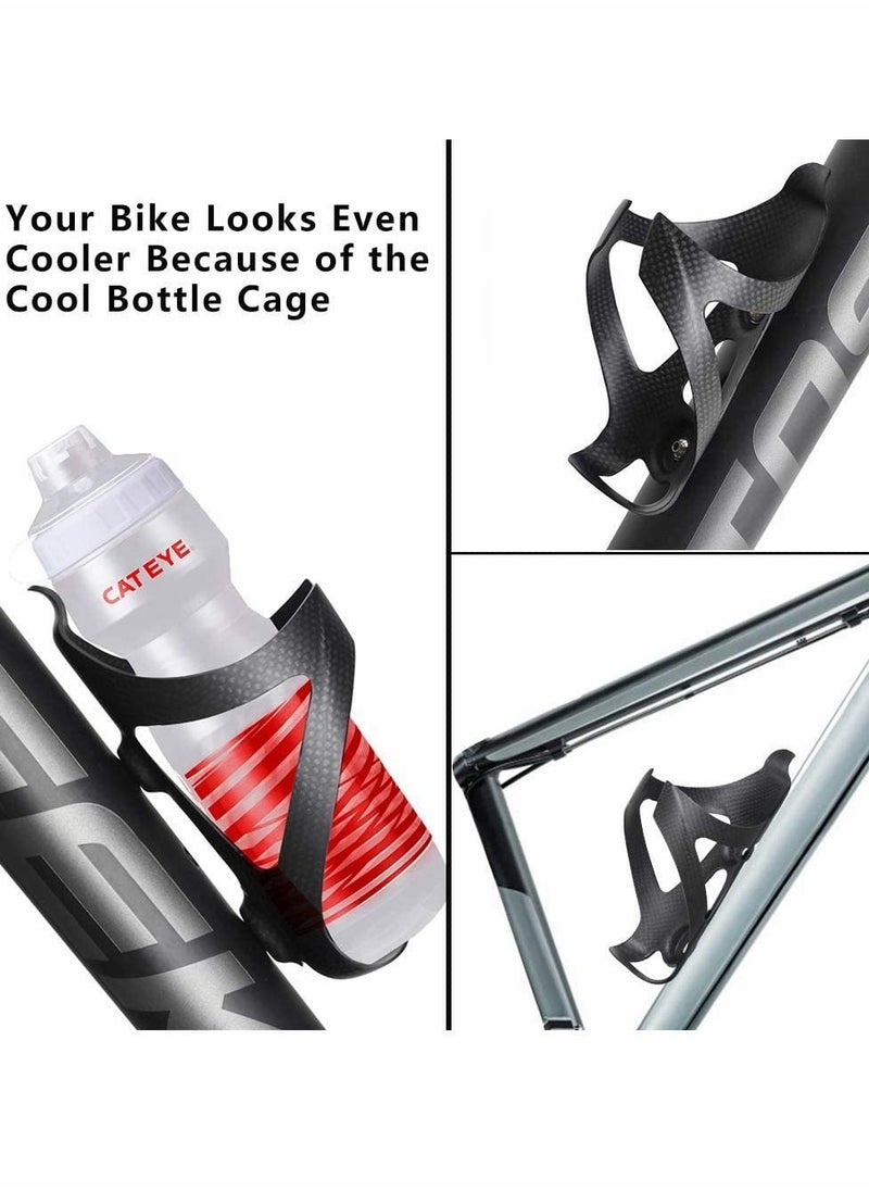 Y&D Carbon Fiber Bottle Cage, Adjustable Ultra Light Bike Cup Holder, Full Drink Holder for Road MTB Rack Accessories  - Image 3