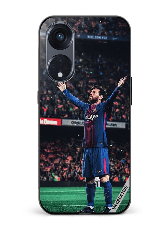 VR CREATIVE Protective Case Cover For Oppo Reno8 T 5G Lionel Messi Design Multicolour - Image 1