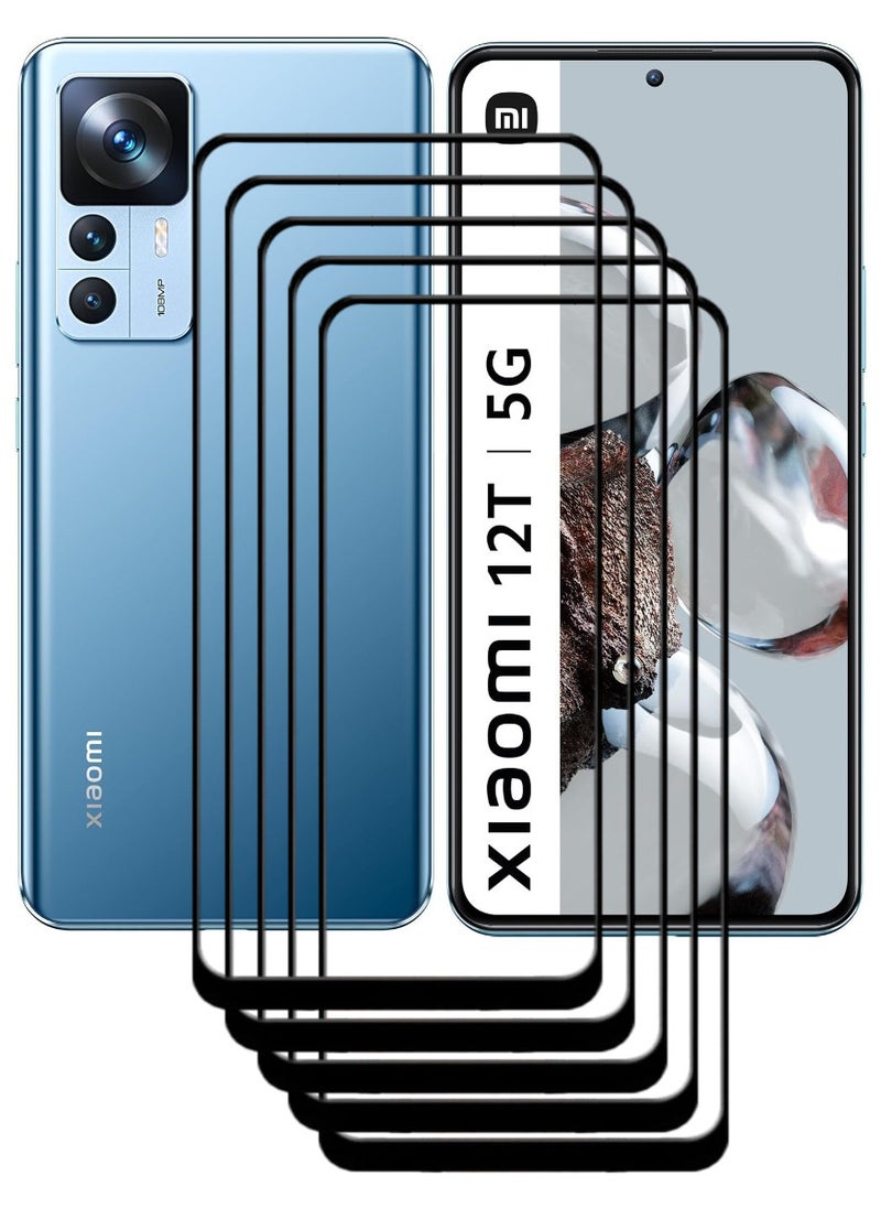 ACLIX 5 Pieces Antistatic ESD Dustproof Premium Quality High Definition Tempered Glass Screen Protector Designed For Xiaomi 12T - Image 1