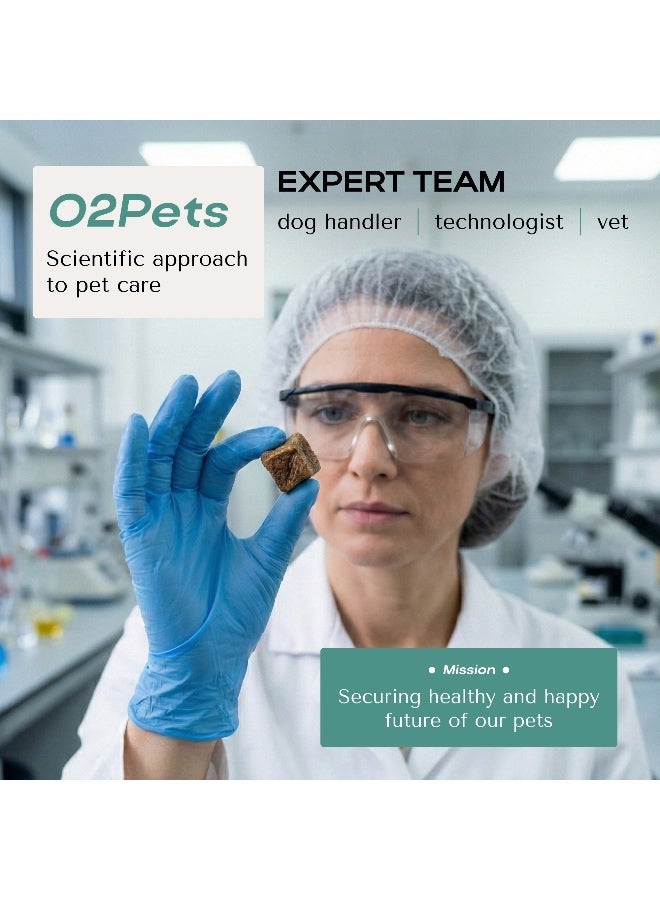 اوه تو بيتس  O2Pets مكافآت تدريب للكلاب والجراء على شكل مكعبات لحم الضأن – وجبة خفيفة بمكوّن واحد فقط من رئة الضأن 100٪ – مكافأة صحية للكلاب ذات الهضم الحساس وحساسيات الطعام وأنظمة الحمية الاستبعادية، منخفضة السعرات الحرارية وغنية بالبروتين. - Image 5