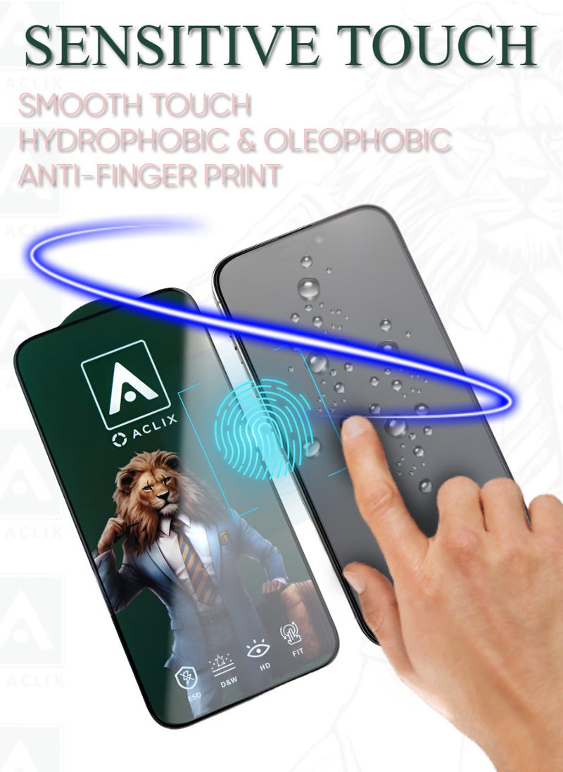 ACLIX Antistatic ESD Dustproof Premium Quality High Definition Tempered Glass Screen Protector Designed For  iPhone 12 - Image 2