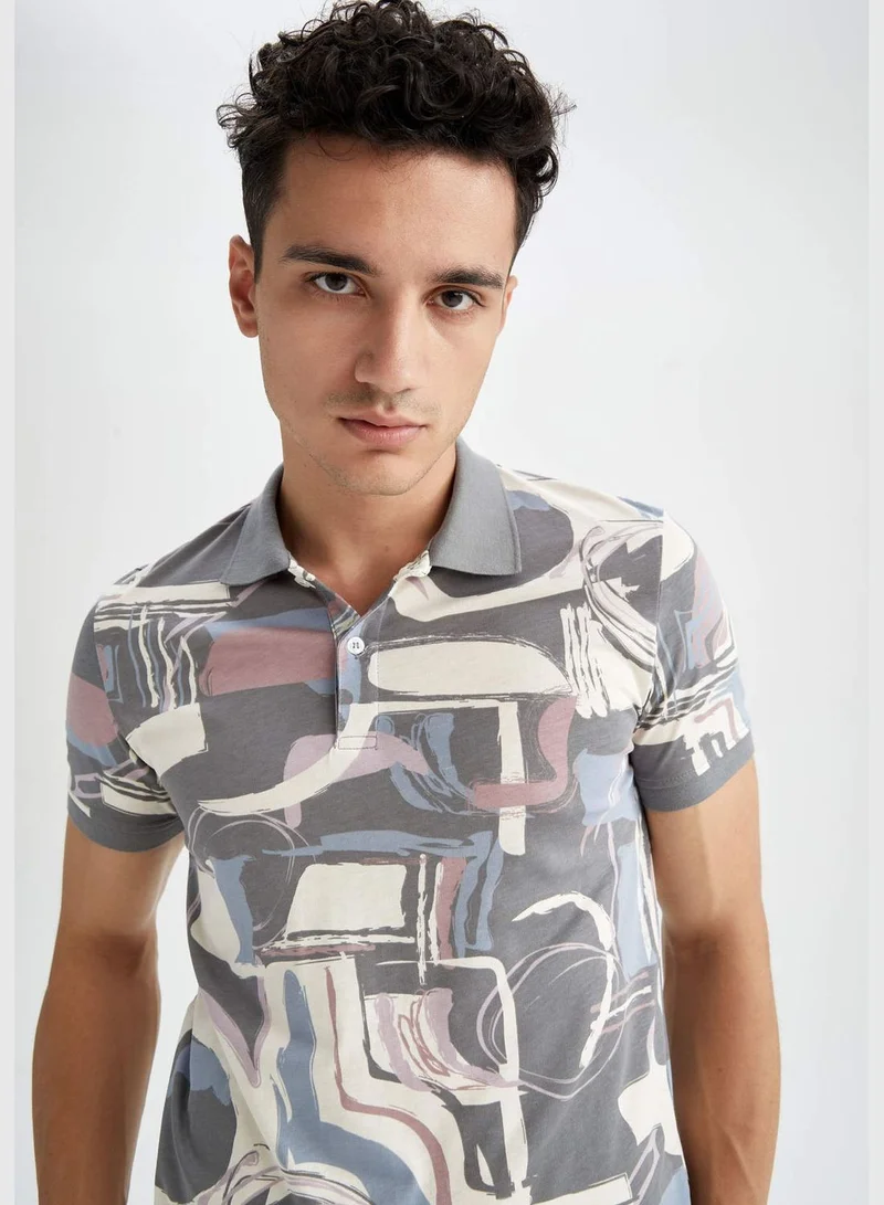 DeFacto Modern Fit Short Sleeve Printed T-Shirt