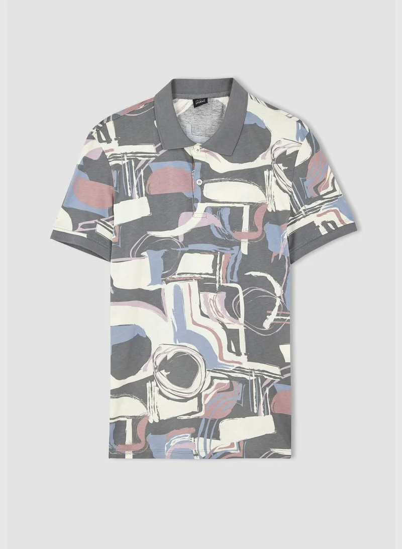 DeFacto Modern Fit Short Sleeve Printed T-Shirt