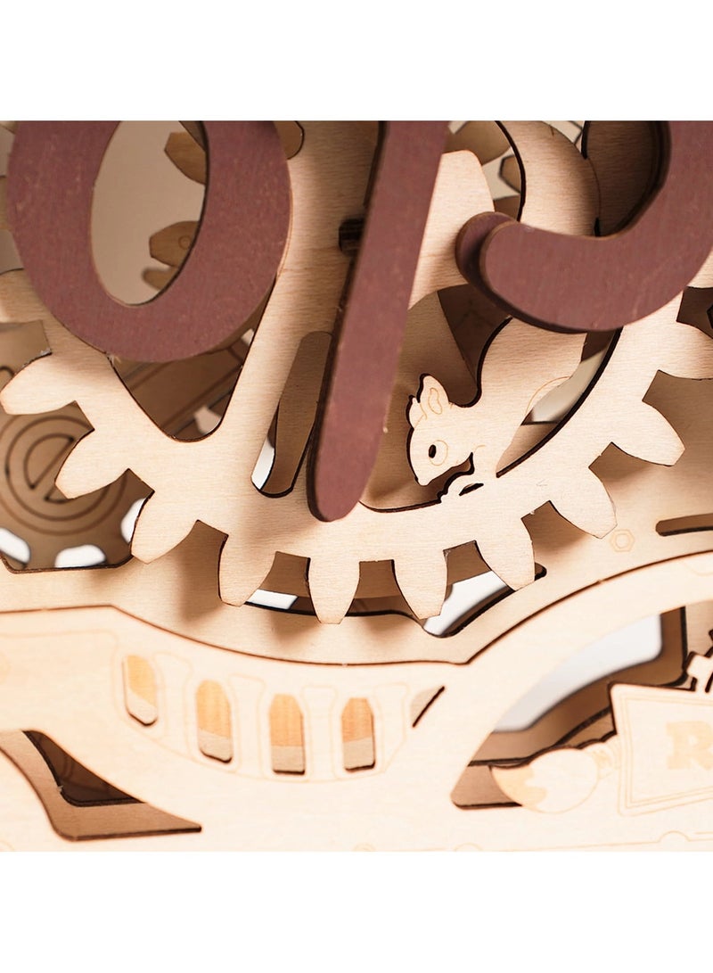 ROKR Open Closed Sign 3D Puzzle, Mechanical Wooden Model - Image 3